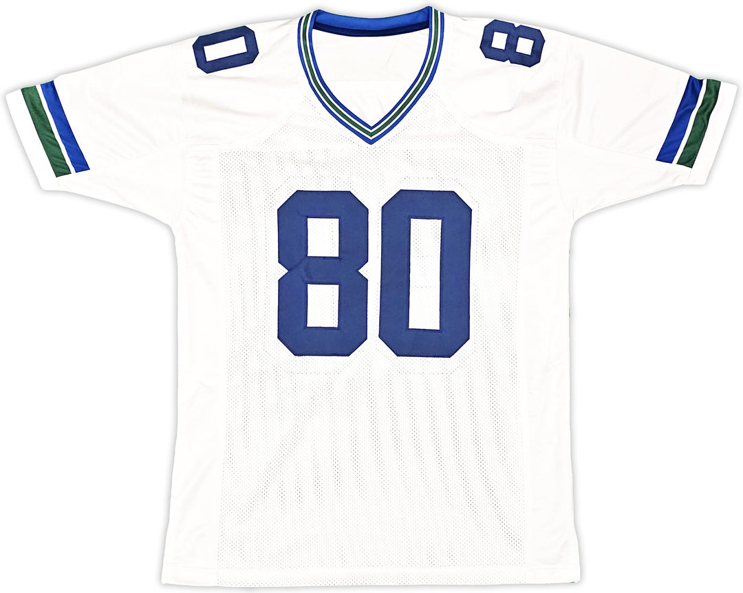 Seattle Seahawks Steve Largent Signed White Jersey "HOF 95" MCS Holo