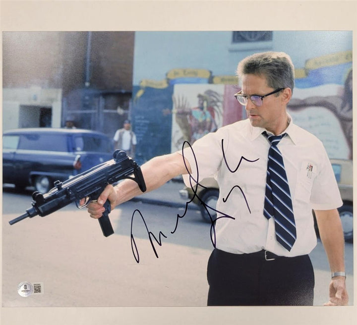 Michael Douglas signed Falling Down 11x14 photo autograph ~ Beckett BAS