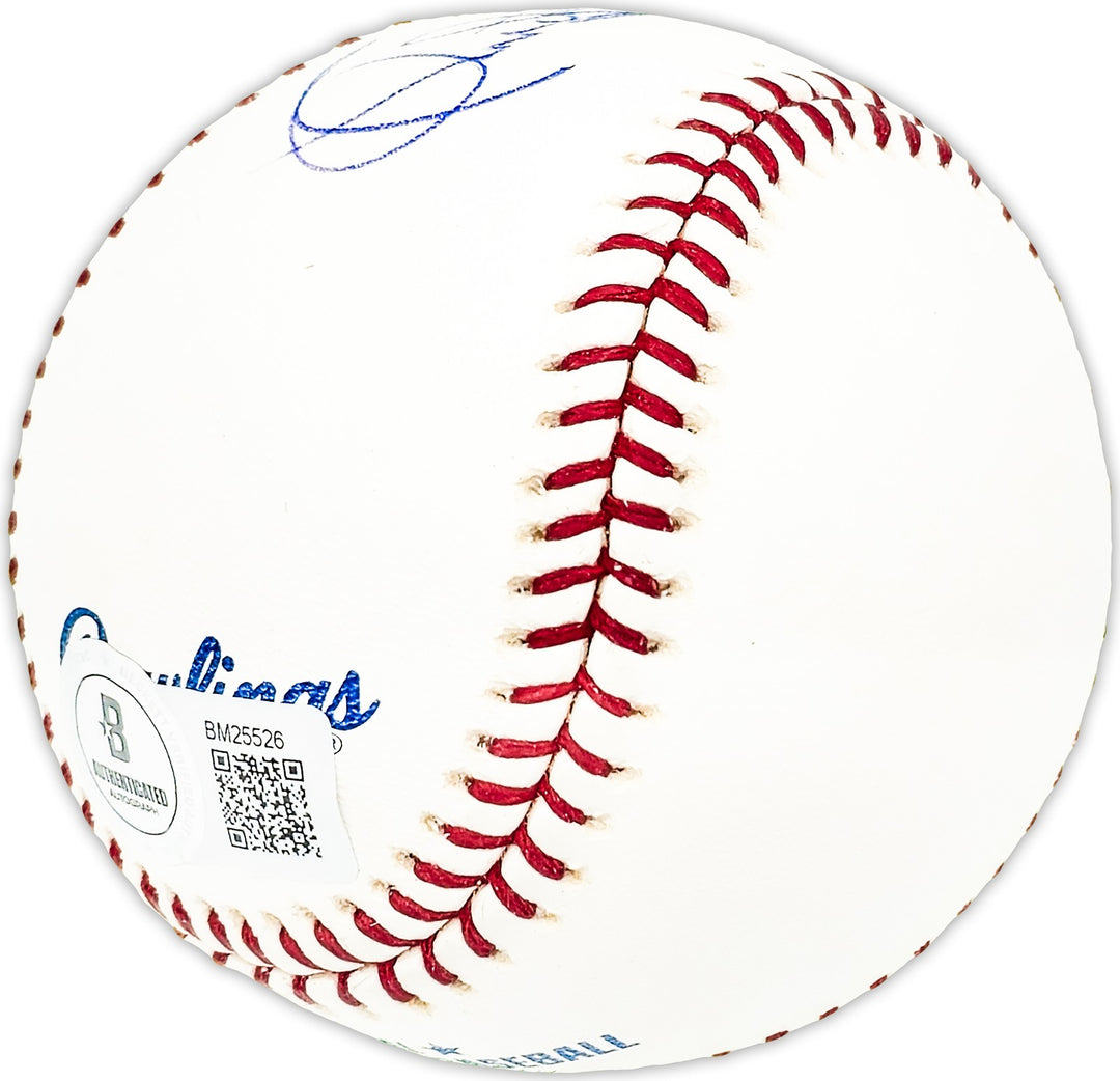 Chuck Stevens Autographed MLB Baseball St. Louis Browns Beckett QR #BM25526