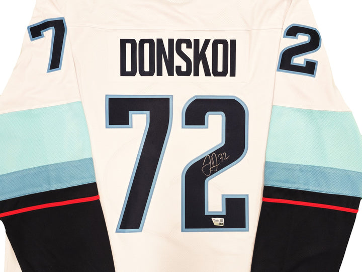 Kraken Joonas Donskoi Auto White Fanatics Breakaway Jersey XL Inaugural Season