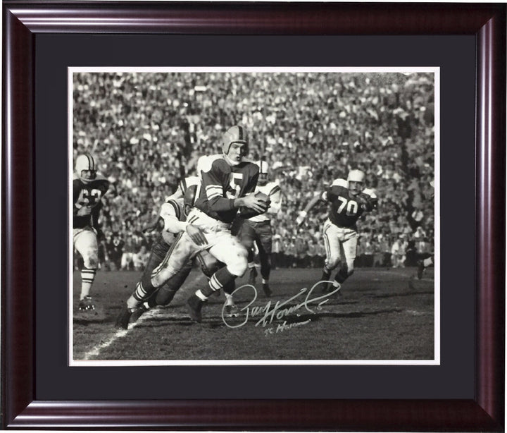 Paul Hornung Signed 16x20 Framed Notre Dame Photo Heisman Autograph Signing COA