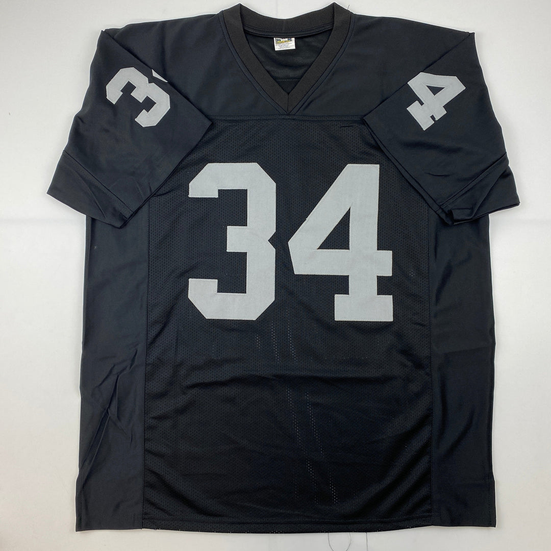 Facsimile Autographed Bo Jackson Oakland Las Vegas Black Reprint Jersey Men's XL