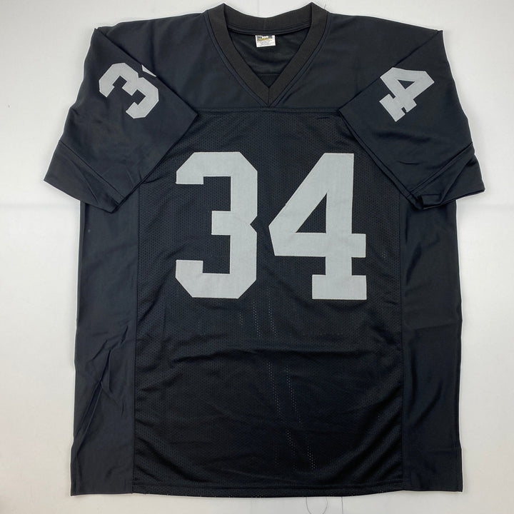 Facsimile Autographed Bo Jackson Oakland Las Vegas Black Reprint Jersey Men's XL
