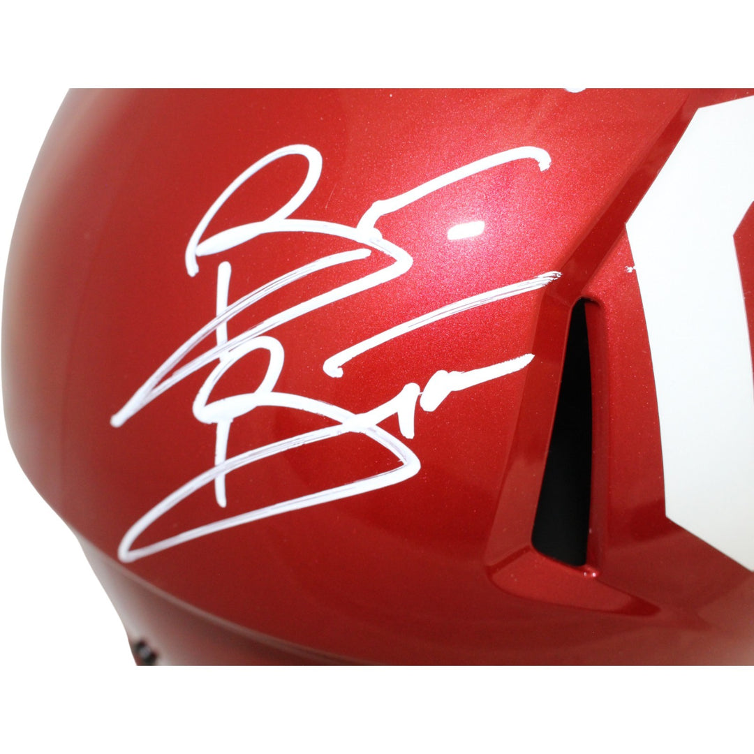Sam Bradford Peterson Bosworth Signed Oklahoma Sooners F/S Helmet Beckett 54255