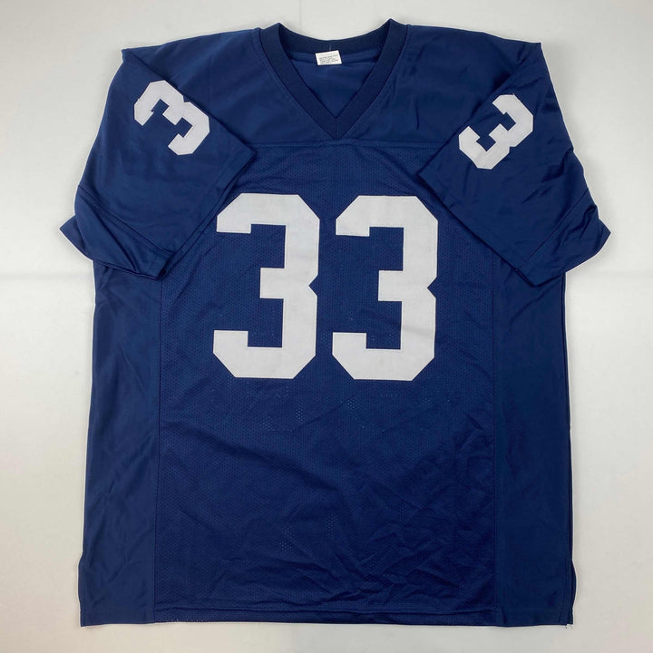 Facsimile Autographed Jack Ham Penn State Blue Reprint Jersey Size Men's XL
