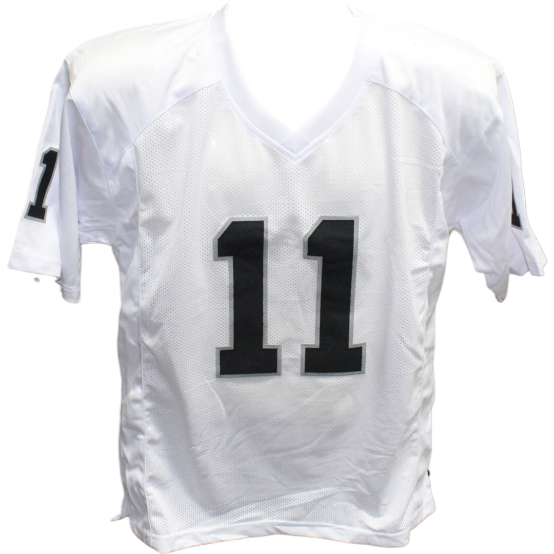 Sebastian Janikowski Autographed/Signed Pro Style Jersey XL White Beckett 42557