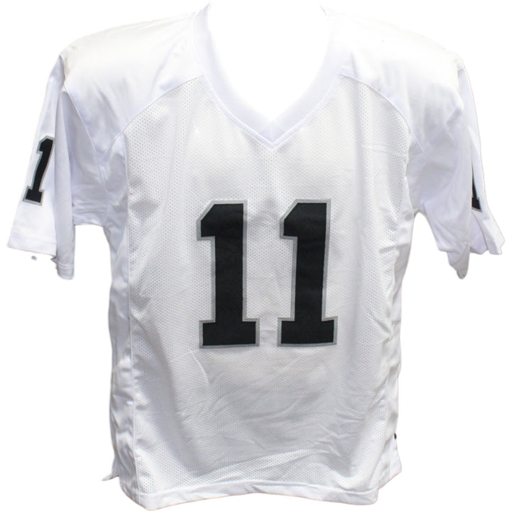 Sebastian Janikowski Autographed/Signed Pro Style Jersey XL White Beckett 42557