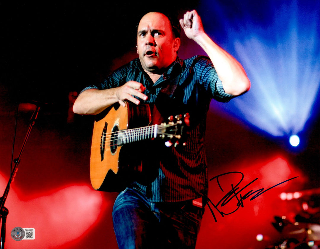 Dave Matthews Autographed Signed 11x14 Photo DM Band Beckett BAS #AC95468