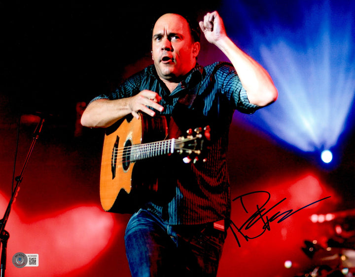 Dave Matthews Autographed Signed 11x14 Photo DM Band Beckett BAS #AC95468
