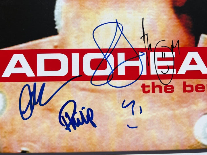 RADIOHEAD THOM YORKE FULL BAND SIGNED AUTOGRAPHED THE BENDS VINYL ALBUM OK JSA