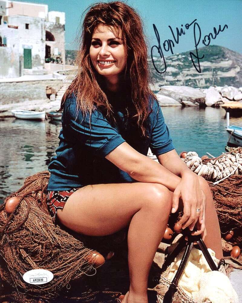 Sophia Loren JSA Coa Signed 8x10 Photo Autograph