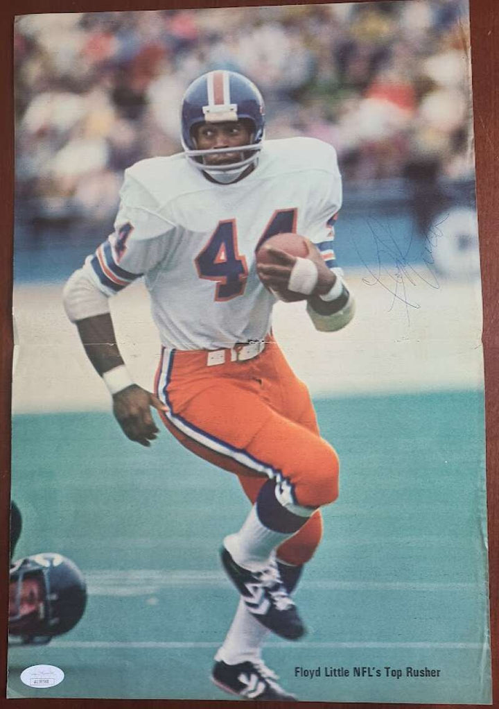 Floyd Little JSA Coa Autographed 11x16 Magazine Photo Signed