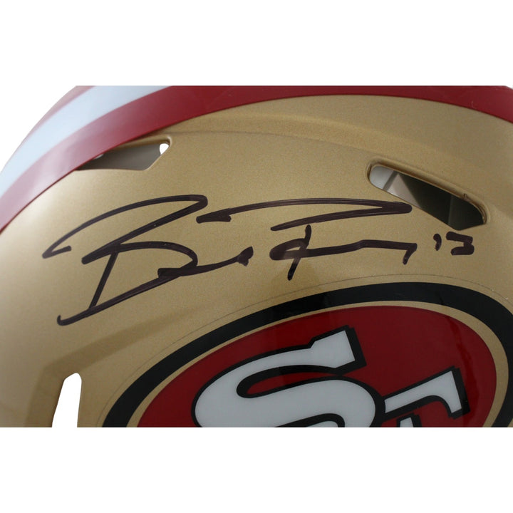 Brock Purdy Autographed San Francisco 49ers Authentic Helmet Beckett WIT 56909