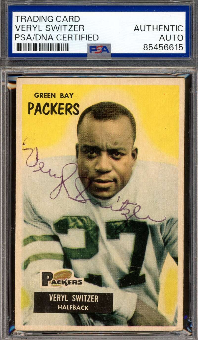 Veryl Switzer PSA DNA Signed 1955 Bowman Autograph