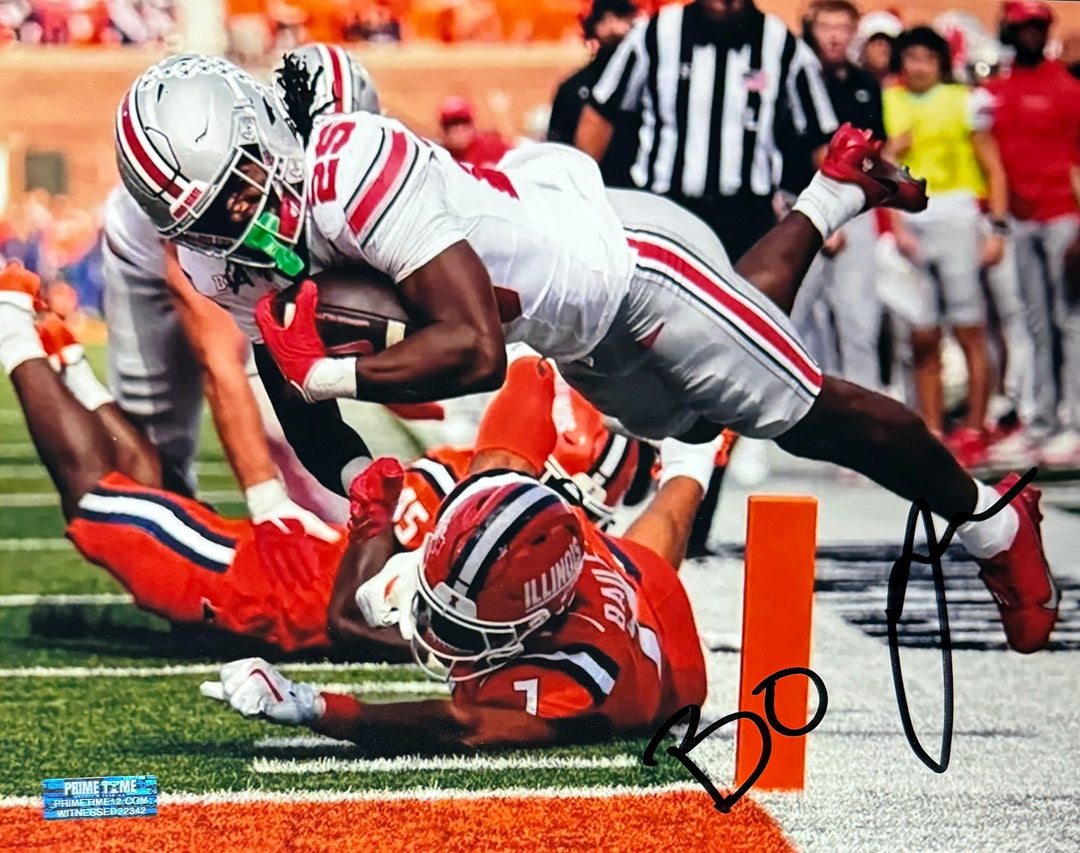 Lamar "Bo" Jackson signed Ohio State Buckeyes 8x10 Photo-PRIMETIME HOLOGRAM