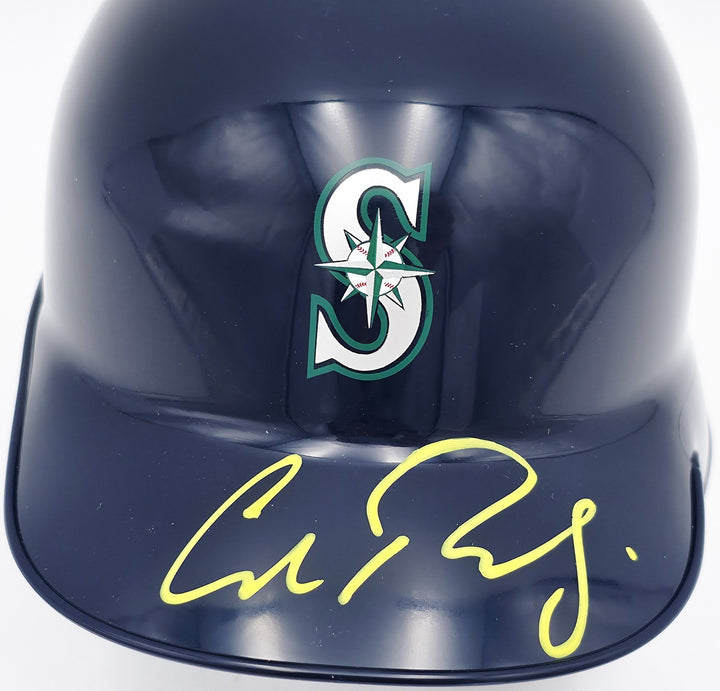 Cal Raleigh Signed Seattle Mariners Navy Blue Mini Helmet Fanatics & MLB Holo