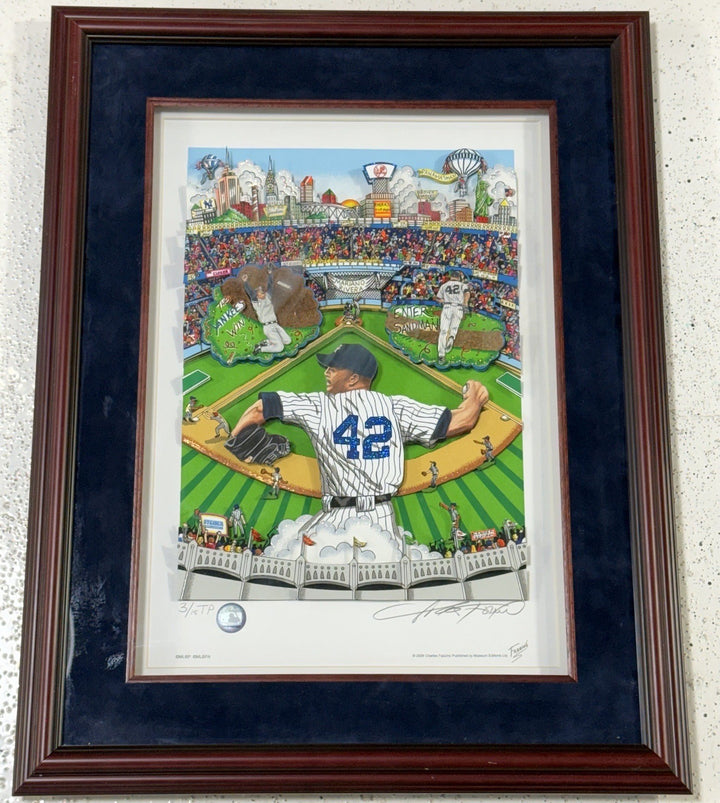 Mariano Rivera Ny Yankees Fazzino Signed 3D Framed Art Yankee Stadium 3/15 TP