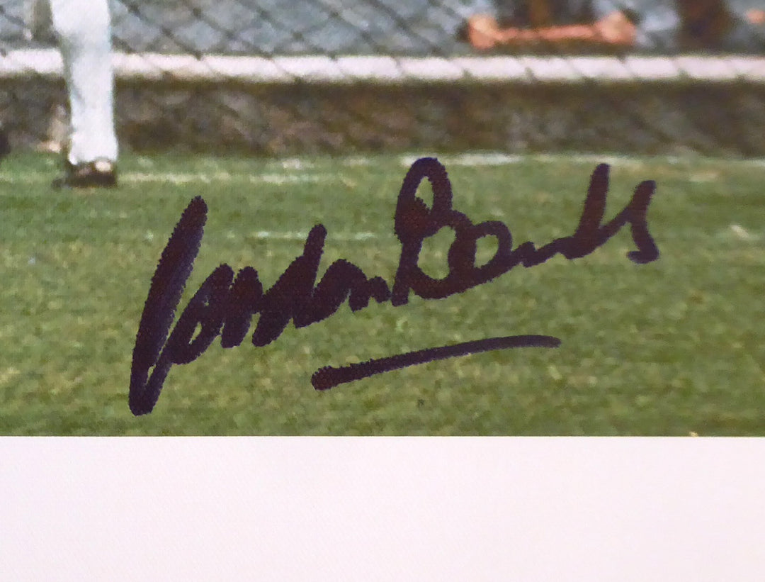 Pele & Gordon Banks Signed 20x30 Canvas Photo "The Greatest Save" 1970 WC BAS