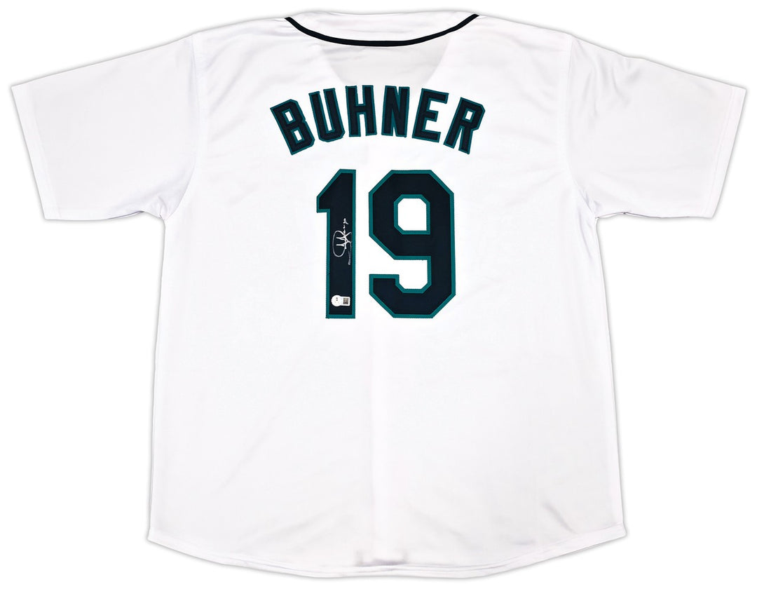 Seattle Mariners Jay Buhner Signed White Jersey Beckett Witness