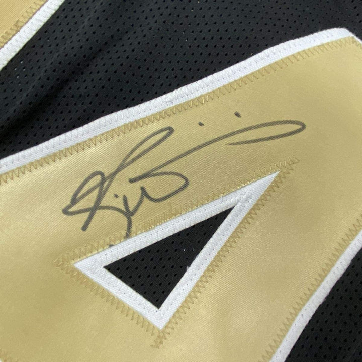 FRAMED Autographed/Signed RICKY WILLIAMS 33x42 New Orleans Black Jersey COA
