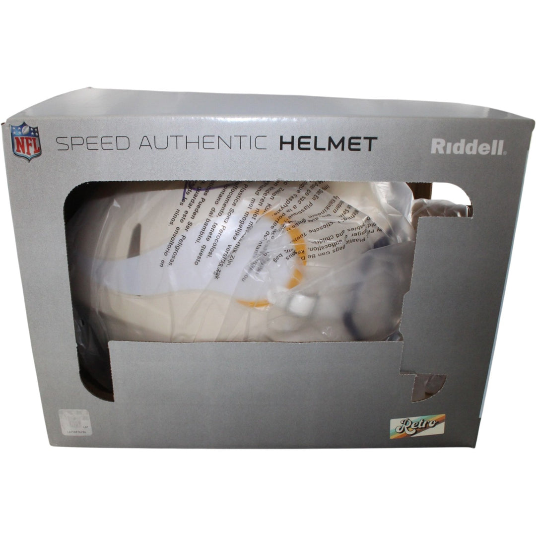 Randy Moss Autographed Minnesota Vikings Authentic Retro Helmet Beckett 56323