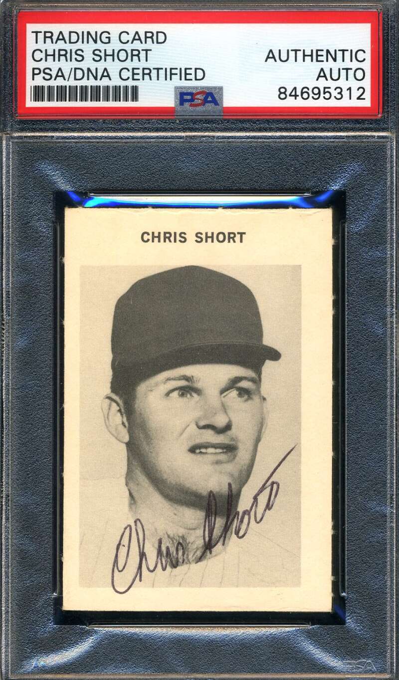 Chris Short PSA DNA Signed 1969 Milton Bradley Autograph