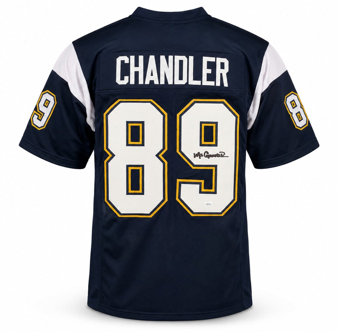 San Diego Chargers Wes Chandler Signed Blue Jersey JSA