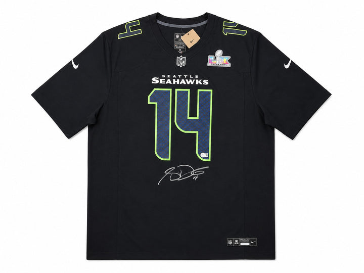 Seattle Seahawks Sam Darnold Signed Black Nike SB LX Patch Jersey Size XXL