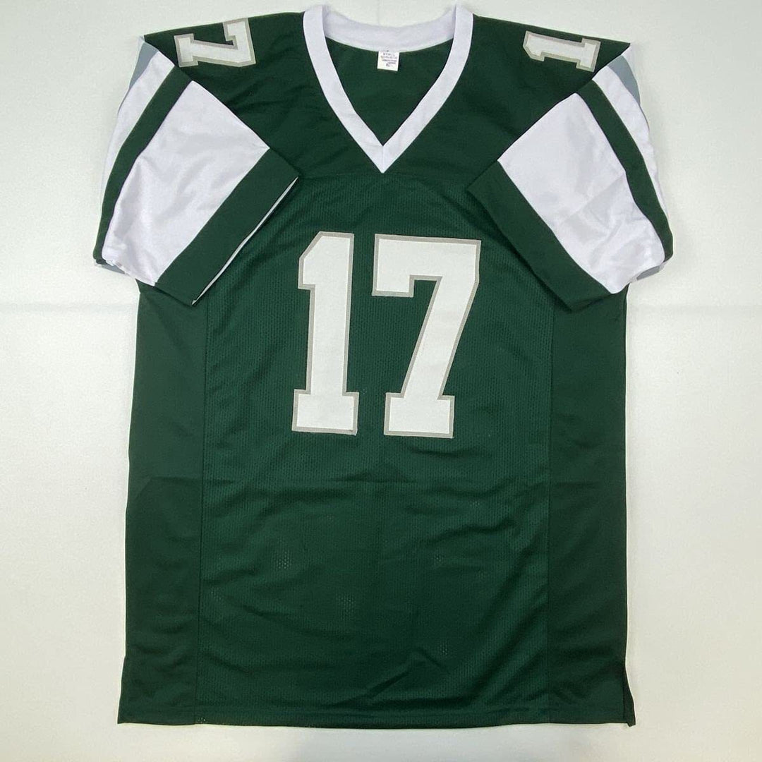 Autographed/Signed Harold Carmichael HOF 20 Philadelphia Green Jersey JSA COA