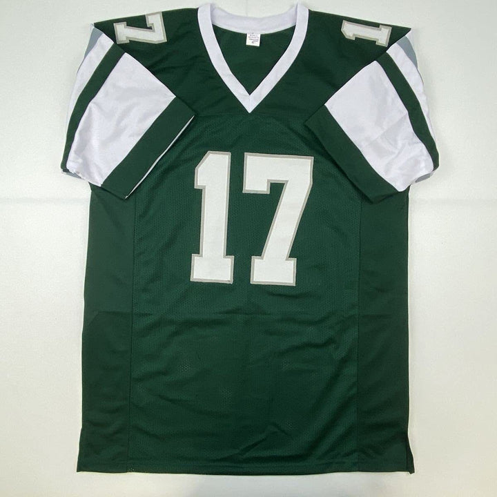 Autographed/Signed Harold Carmichael HOF 20 Philadelphia Green Jersey JSA COA