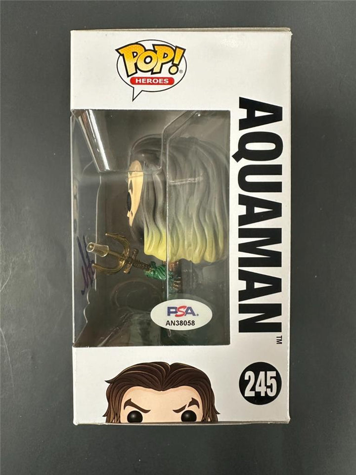 Jason Momoa signed Aquaman Funko Pop #245 autograph PSA/DNA Holo