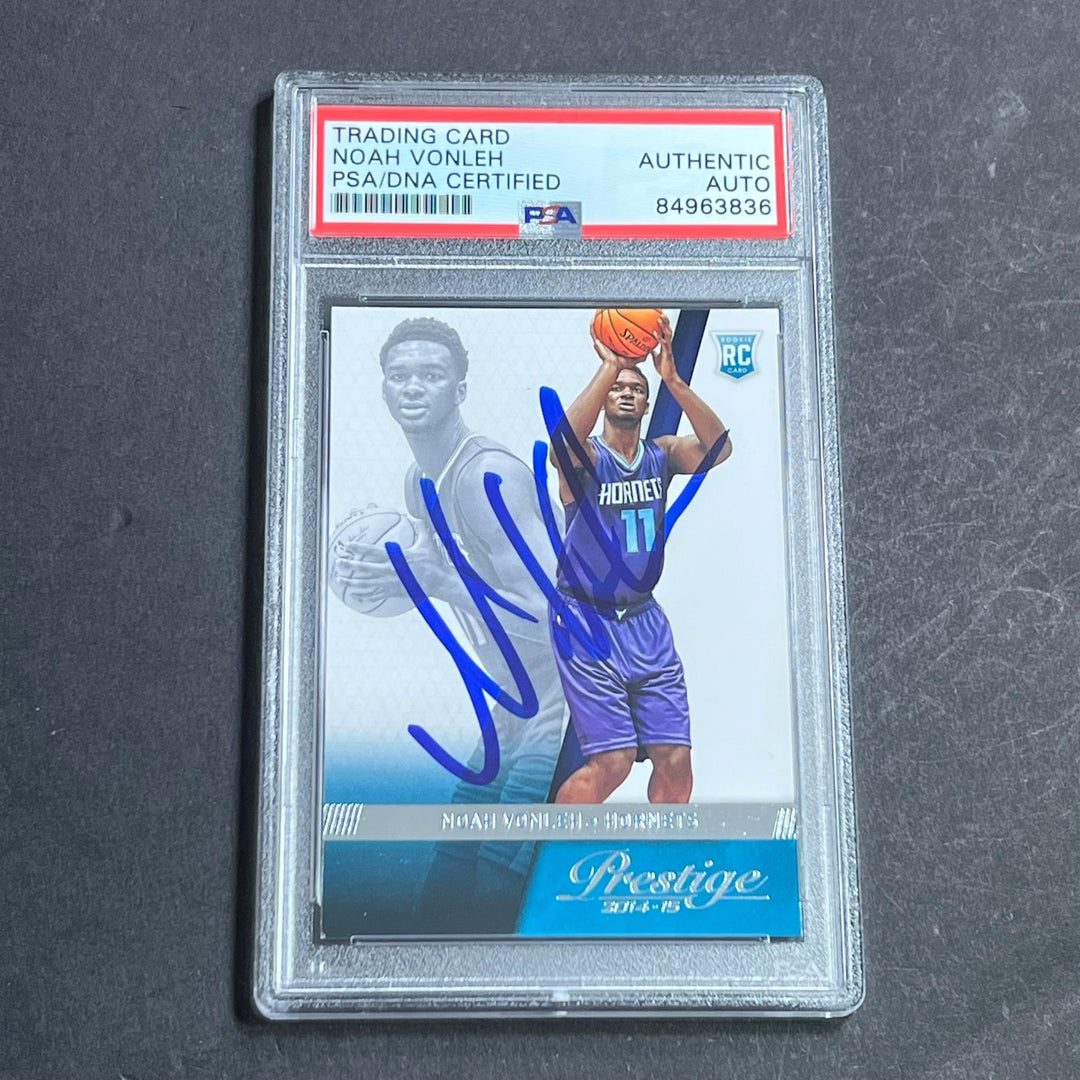 2014-15 Panini Prestige #169 Noah Vonleh Signed Card AUTO PSA/DNA Slabbed RC Hor