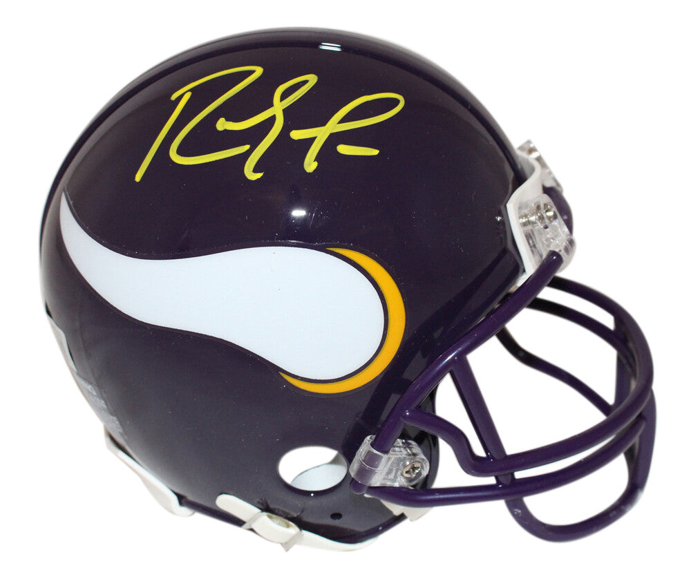 Randy Moss Signed Minnesota Vikings VSR4 '83-'01 Mini Helmet BAS 40221