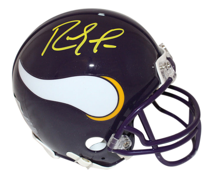 Randy Moss Signed Minnesota Vikings VSR4 '83-'01 Mini Helmet BAS 40221