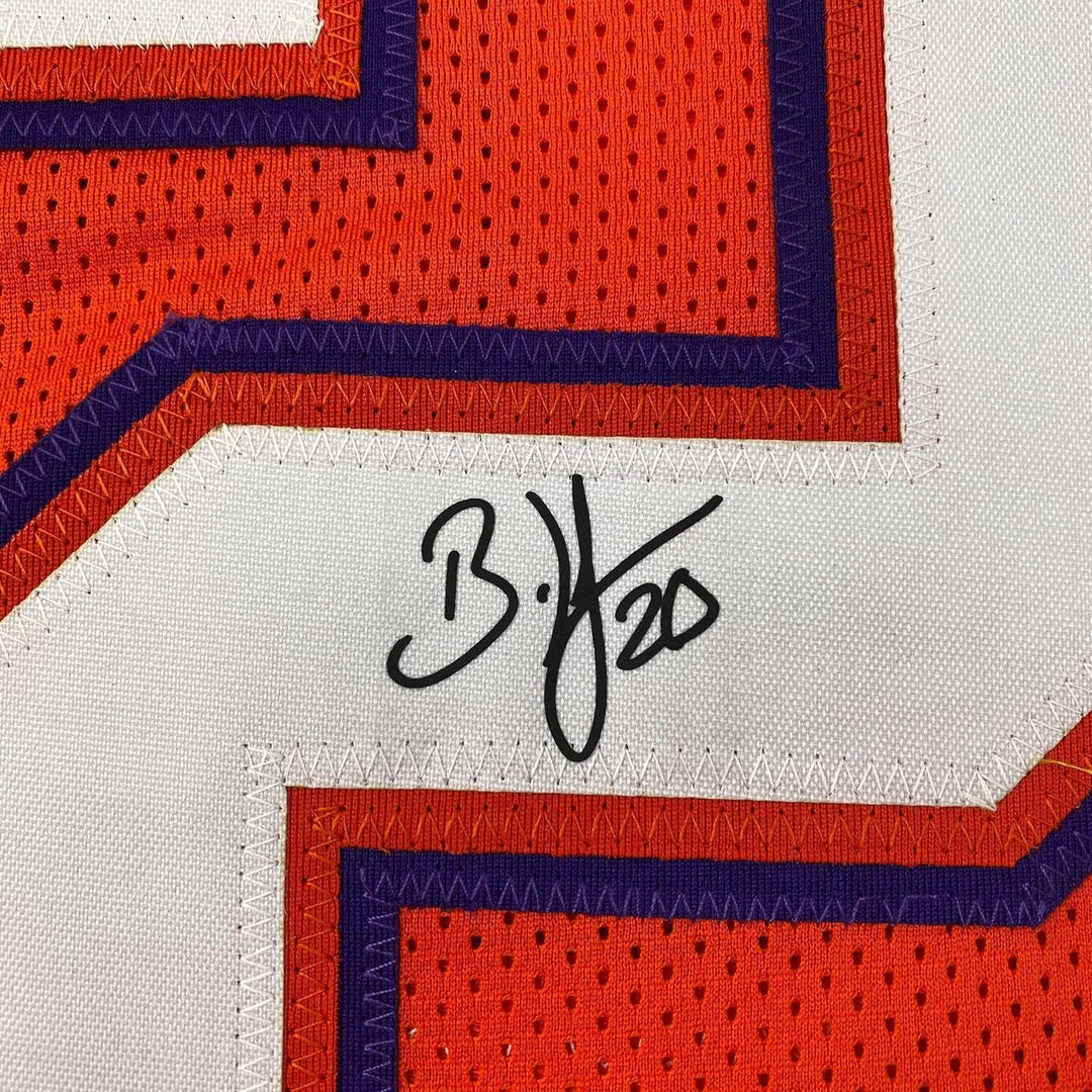 Framed Facsimile Autographed Brian Dawkins 33x42 Reprint Laser Auto Jersey