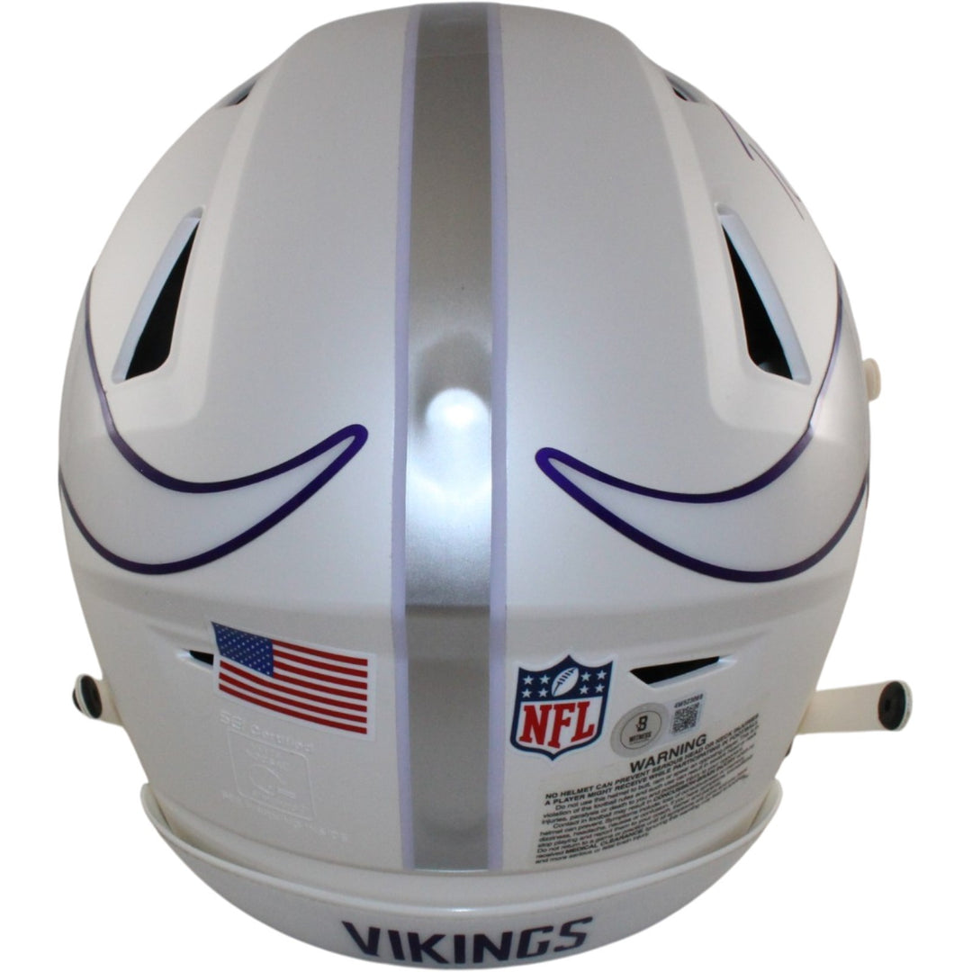 Randy Moss Autographed Minnesota Vikings SpeedFlex 24 Alt Helmet Beckett 56282