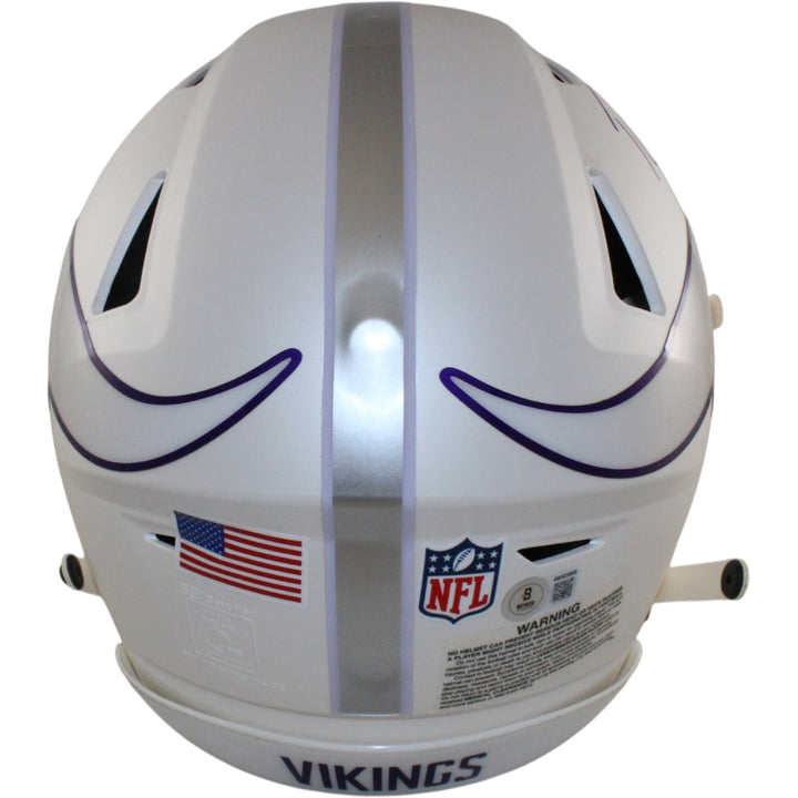 Randy Moss Autographed Minnesota Vikings SpeedFlex 24 Alt Helmet Beckett 56282
