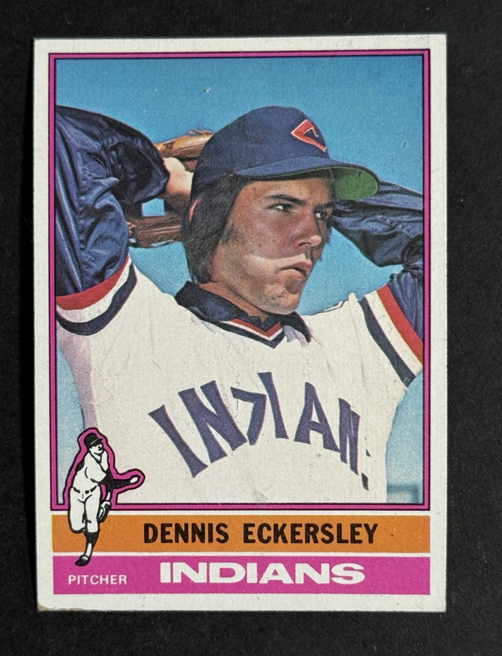1976 TOPPS #98 DENNIS ECKERSLEY  ROOKIE DEAD CENTERED WOW Near Mint Nm HOF
