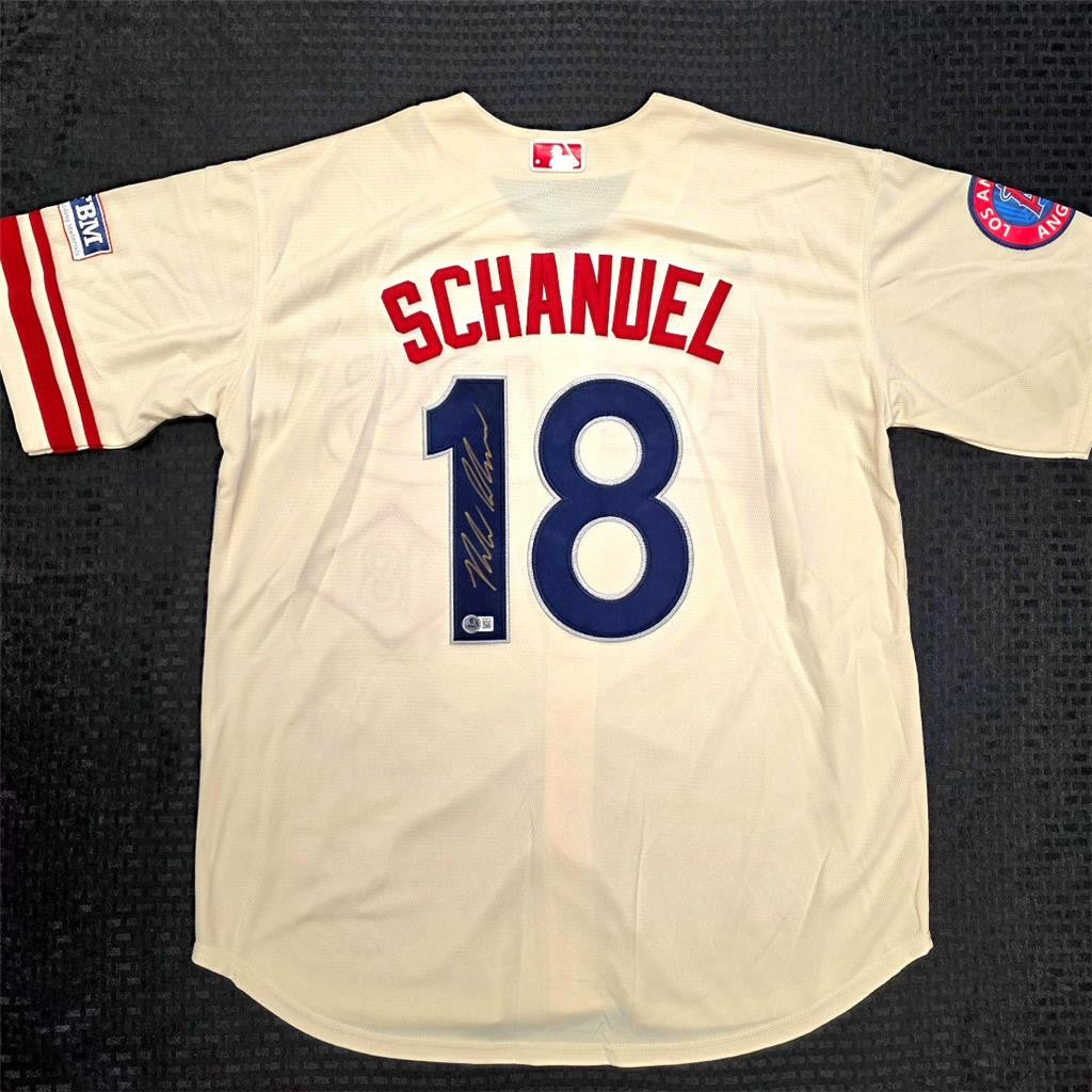 Nolan Schanuel signed Angels City Connect Jersey autograph ~ Beckett BAS
