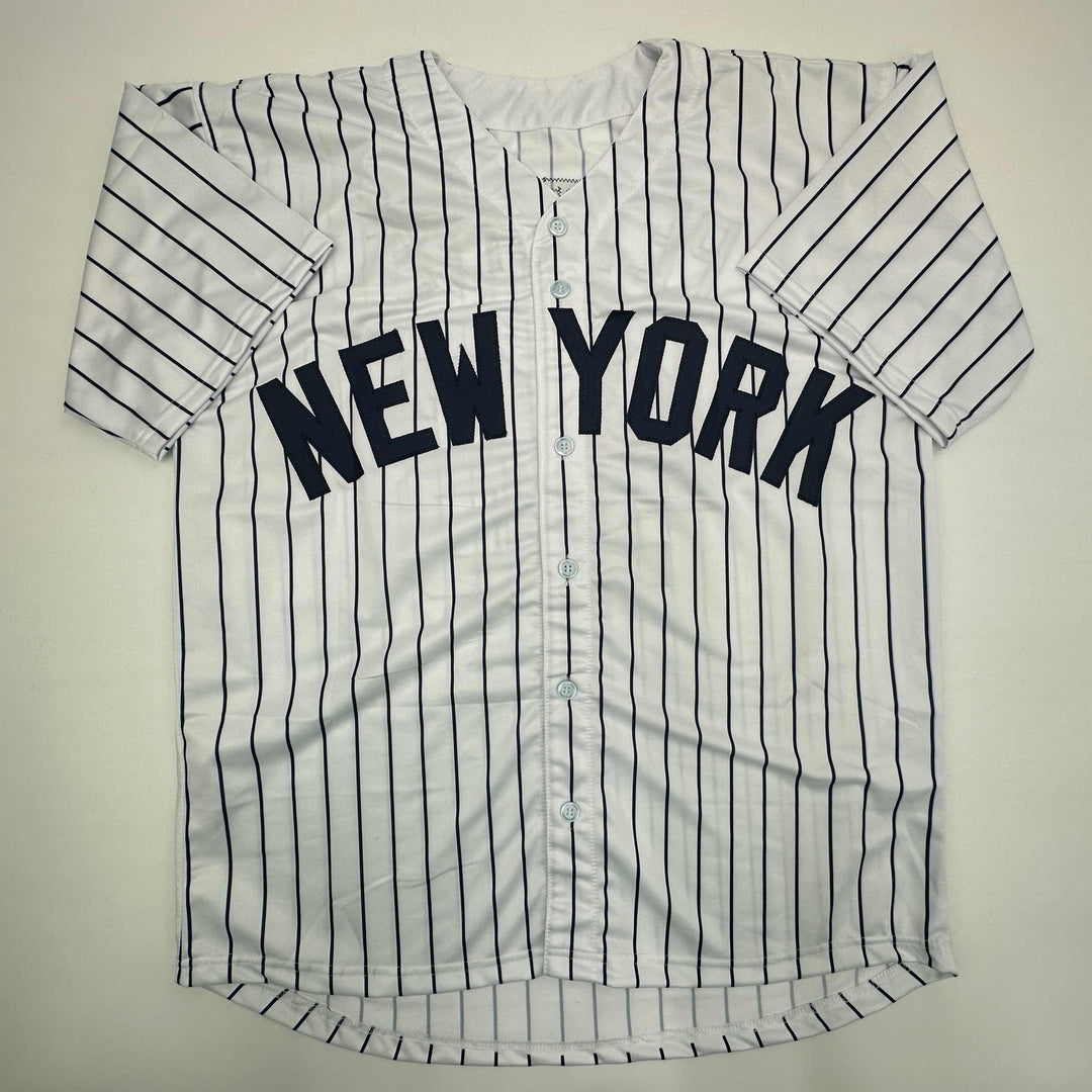 Facsimile Autographed Andy Pettitte New York Pinstripe Reprint Jersey Men's XL