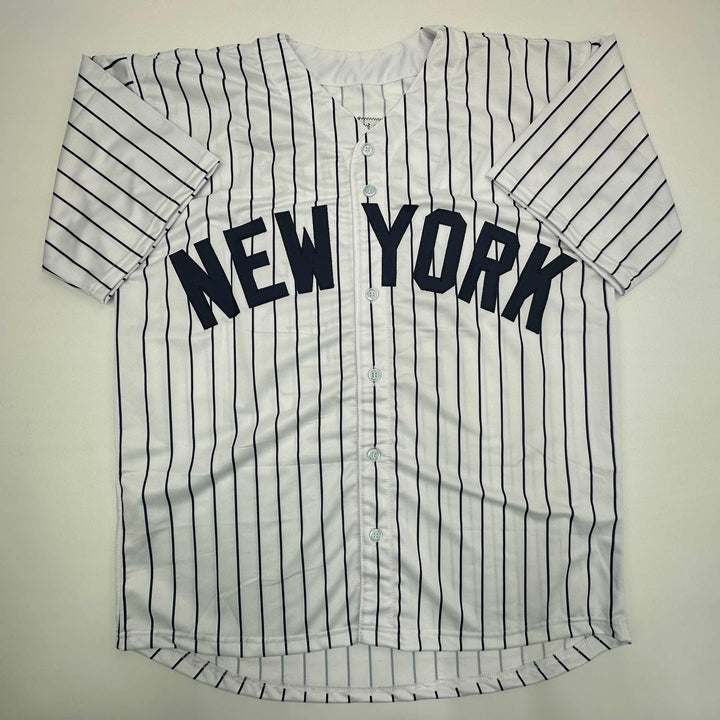 Facsimile Autographed Andy Pettitte New York Pinstripe Reprint Jersey Men's XL