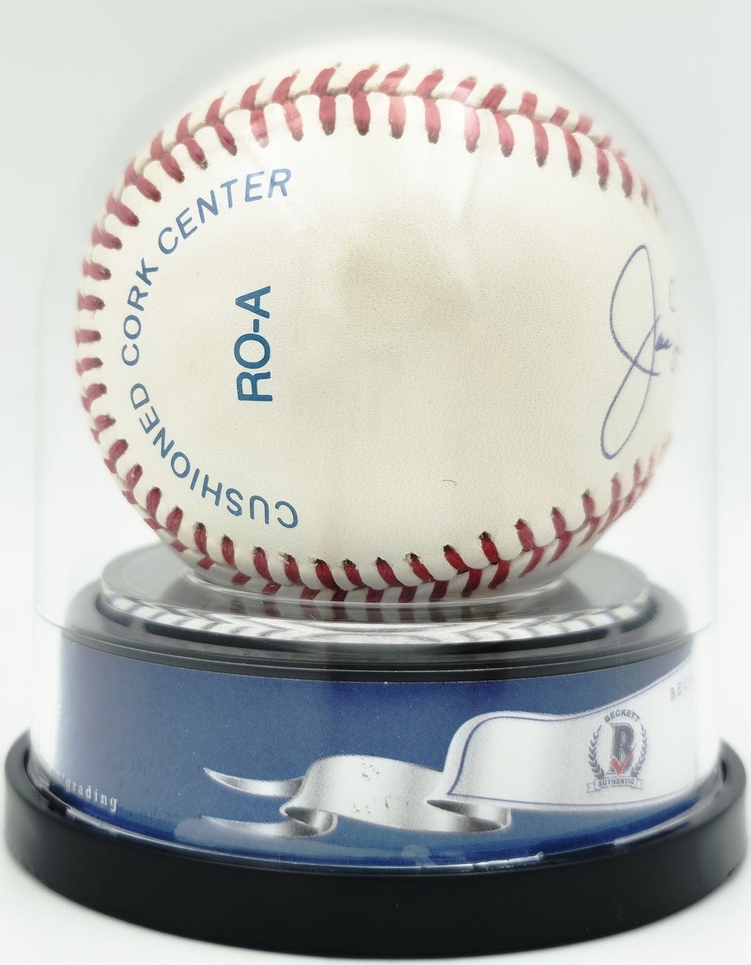 Joe DiMaggio Signed AL Baseball New York Yankees Auto Near Mint/Mint 8 Beckett