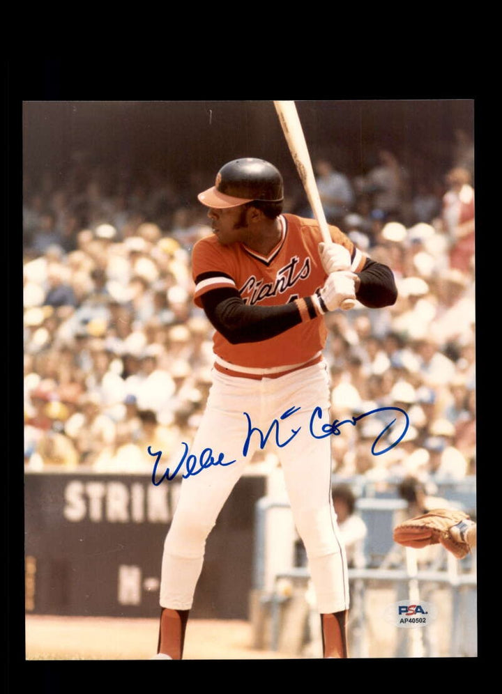 Willie McCovey PSA DNA Signed 8x10 Photo Autograph Giants