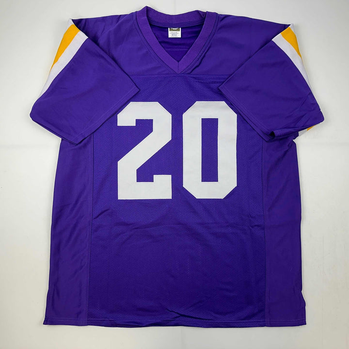 Facsimile Autographed Billy Cannon LSU Purple Reprint Jersey Size Men's XL