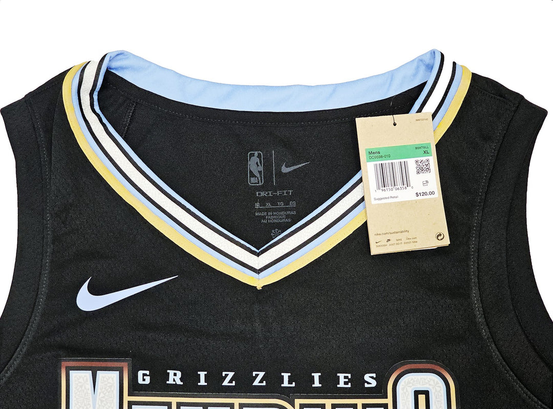 Grizzlies Ja Morant Auto Black Nike City Edition Swingman Jersey Size 52 Beckett