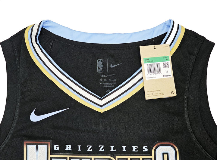 Grizzlies Ja Morant Auto Black Nike City Edition Swingman Jersey Size 52 Beckett