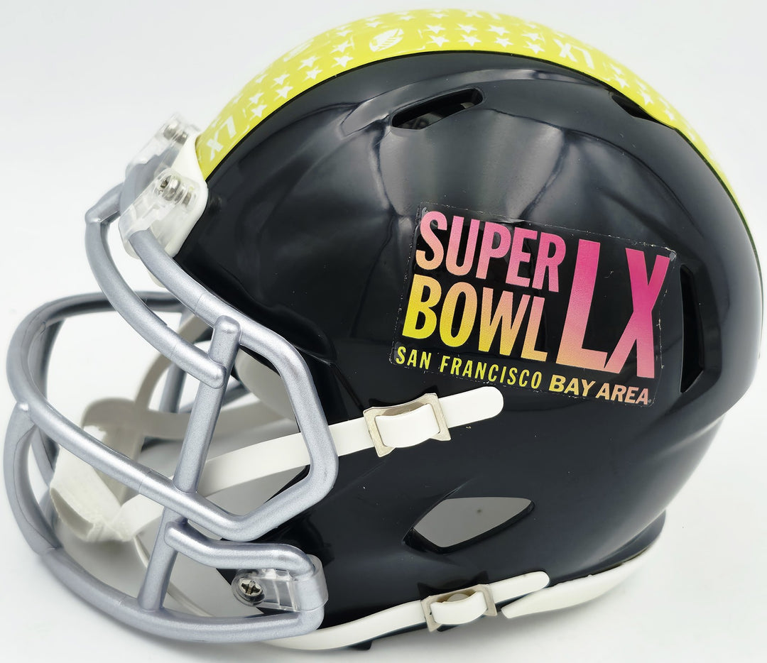 Tory Horton Signed Seattle Seahawks Black SB LX Logo Speed Mini Helmet MCS Holo
