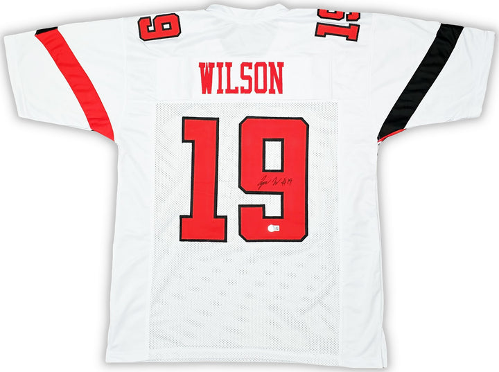 Texas Tech Red Raiders Tyree Wilson Autographed Signed White Jersey Beckett Wit