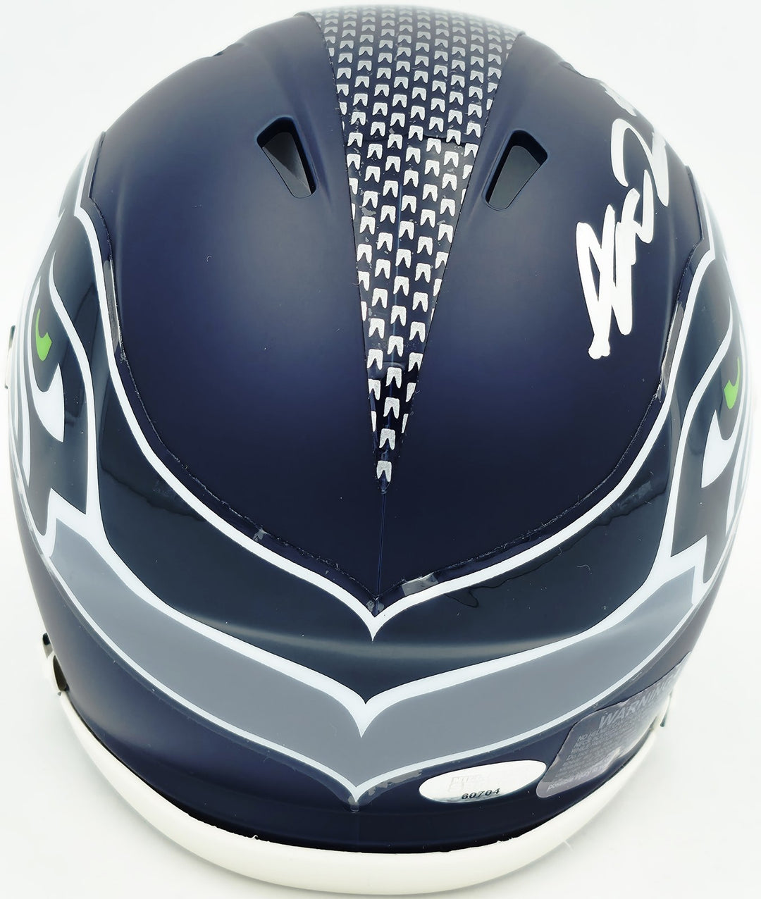 Abraham Abe Lucas Signed Seattle Seahawks Blue Speed Mini Helmet MCS Holo