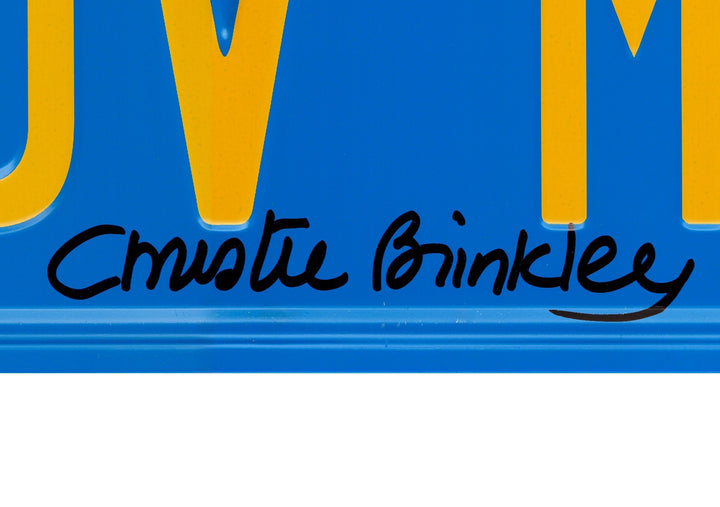 Christie Brinkley Autographed Signed Vacation License Plate Beckett Witness